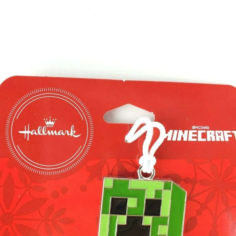 NEW 2020 Hallmark Minecraft Creeper Metal Christmas Ornament Holiday 3